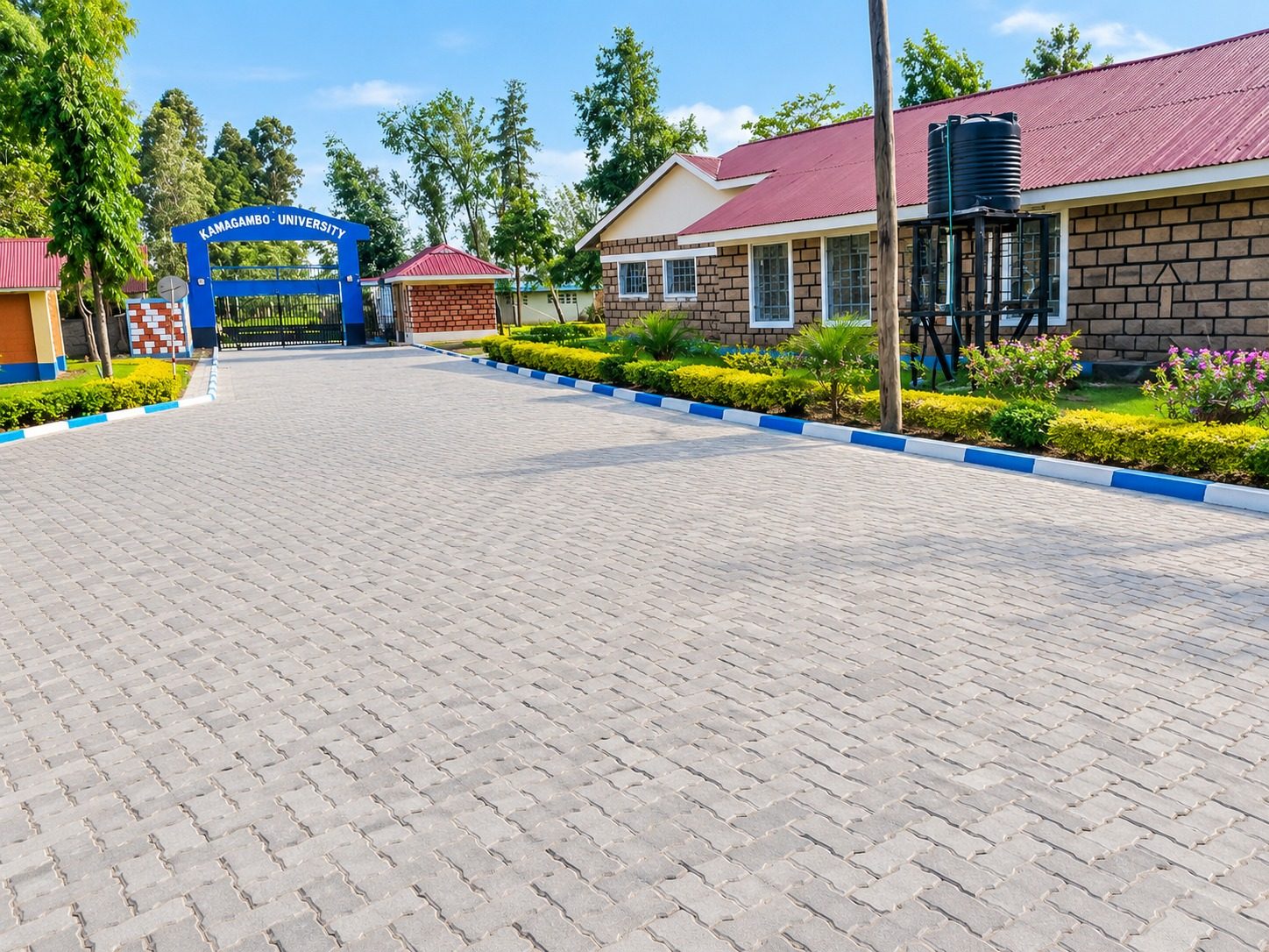 The university gate on the Rongo–Kisii Road